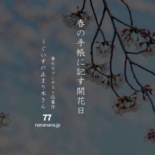 2020年3月14日の一句